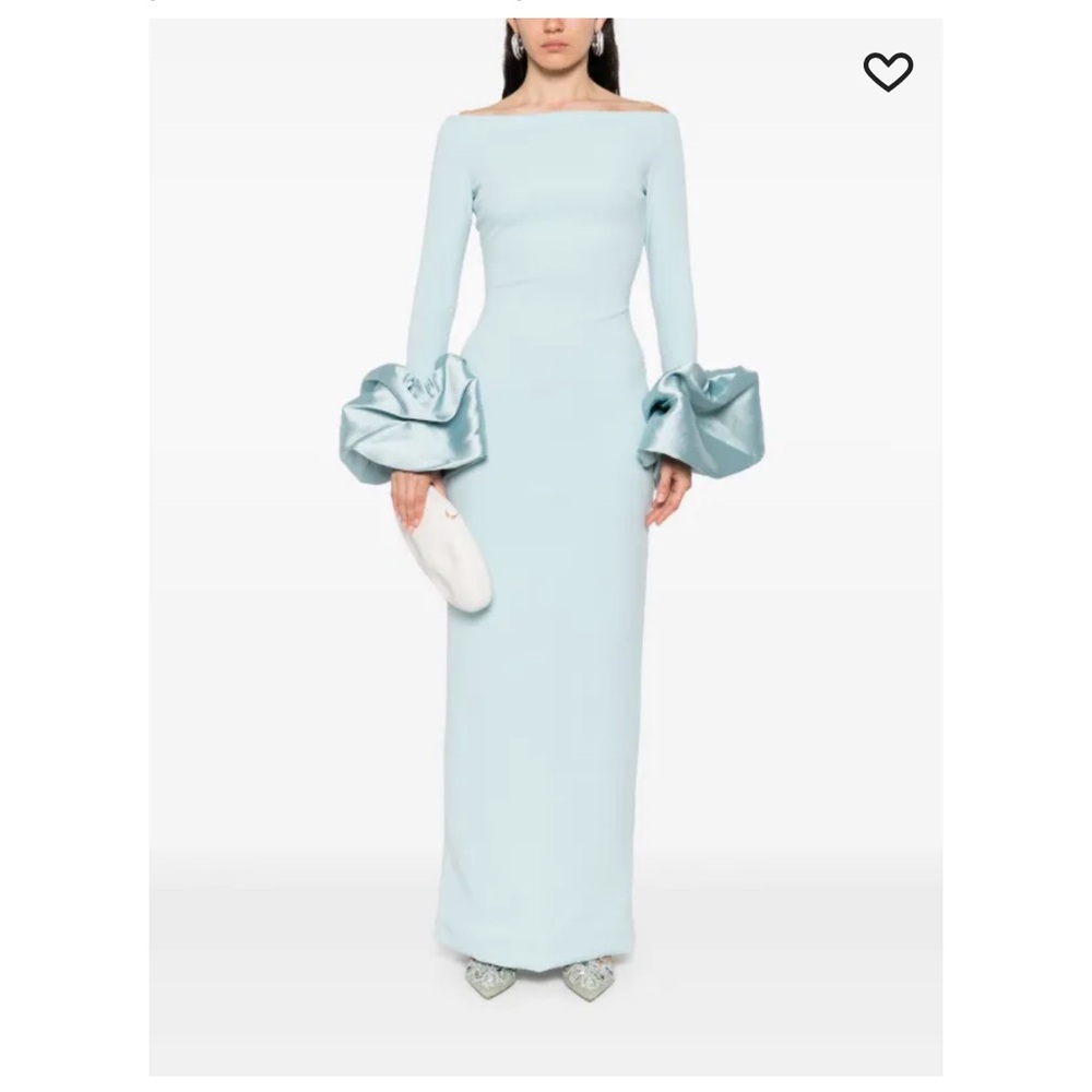 Solace London Sky Blue Long Sleeve Dress